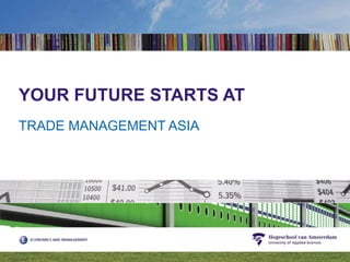 YOUR FUTURE STARTS AT TRADE MANAGEMENT ASIA 