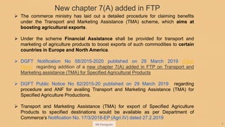 Transport and Marketing Assistance (TMA) : An Incentive Scheme for ...