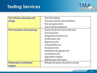 TMA Software Testing Competency | PDF