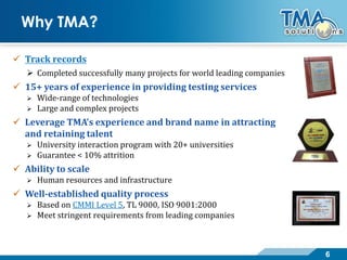TMA Software Testing Competency | PDF