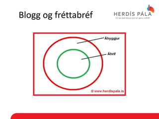 Blogg og fréttabréf
 