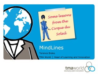 MindLines
Terence Brake
TMA World │ Head of Learning and Innovation
 