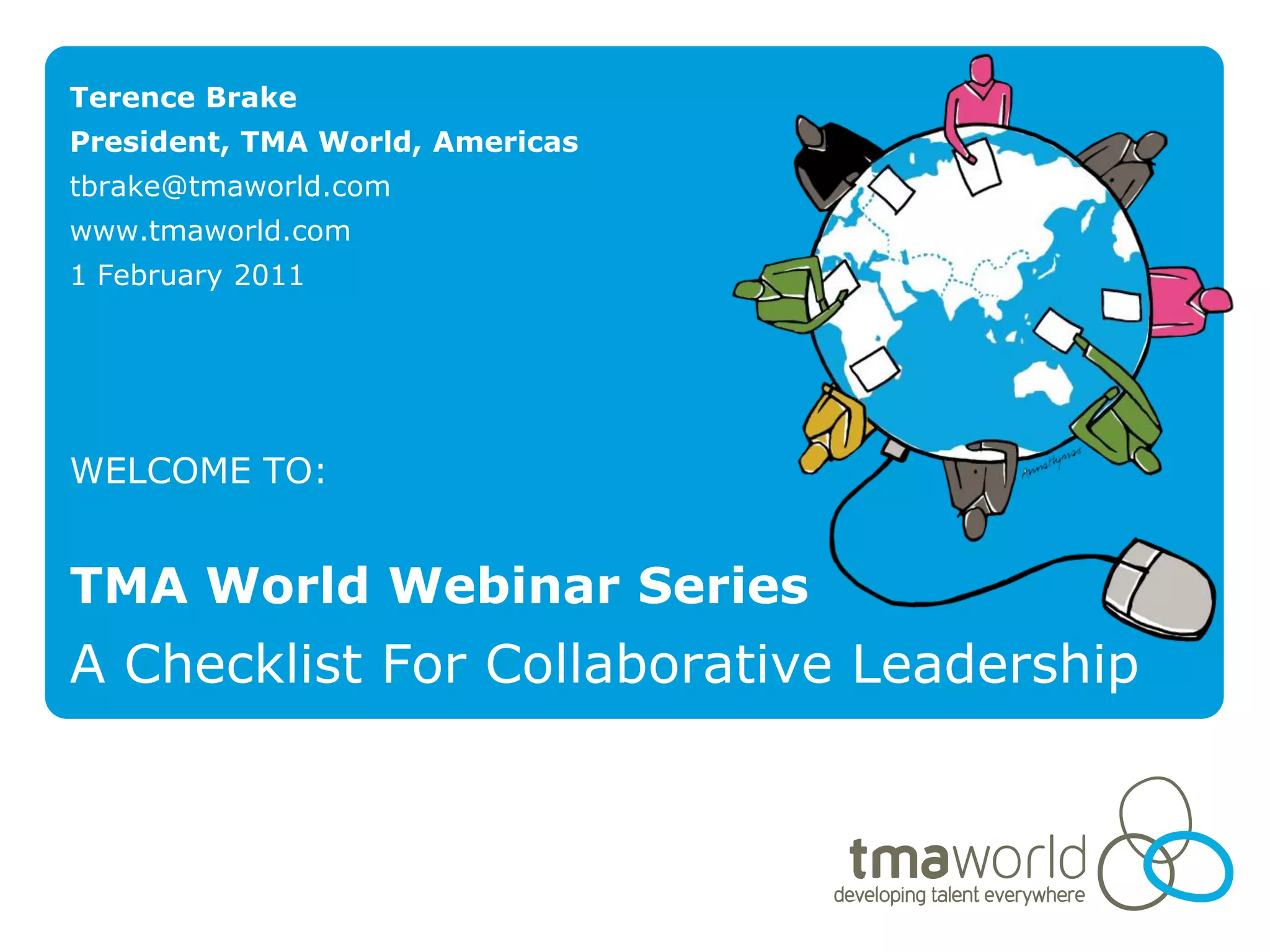 TMA World inar Collaborative Leadership Skills for Global Leaders PPT