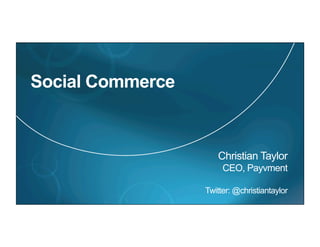 Trending now and in the future: Social commerce