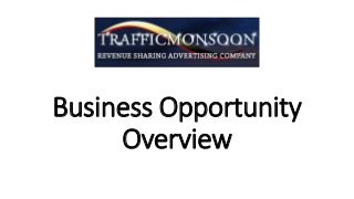 Business Opportunity
Overview
 