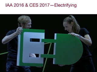 IAA 2016 & CES 2017—Electrifying
 