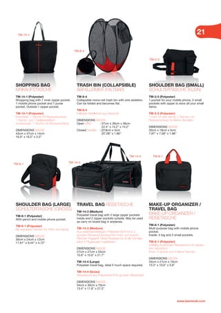 TM-3-4 Make-up Tool Bag Medium (Clear Plastic) - Tas Merah