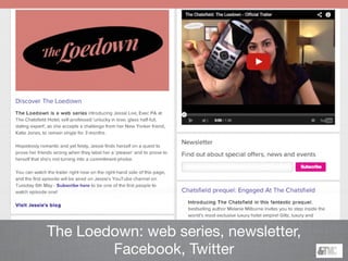 The Loedown: web series, newsletter,
Facebook, Twitter
 