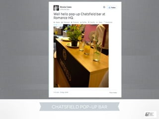 CHATSFIELD POP-UP BAR
 