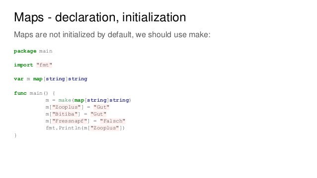 Golang Map Golang Map