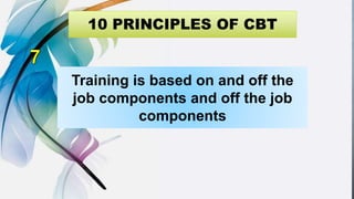 Training is based on and off the
job components and off the job
components
 