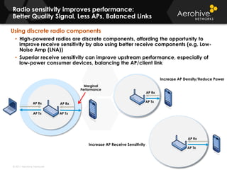 Simpli-Fi Wireless ArchitectureFully Distributed Forwarding & ControlRedundant Centralized Data Forwarding & ControlControllerControllerReliabilityCentralized Data Forwarding & ControlDistributed Forwarding with Centralized ControlHQNMSWANController Failure = WLAN FailurePerformance & Cost Effectiveness8