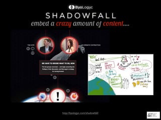 http://byologyc.com/shadowfall/
embed a crazy amount of content....
 