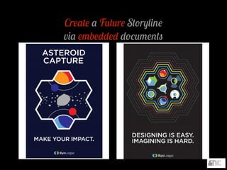 Create a Future Storyline
via embedded documents
 