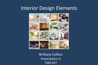 Interior Design Elements Brittany Collins Presentation 4 TMD 427 