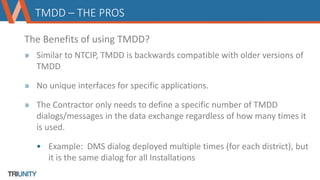 Tmdd Example Traffic Management Data Dictionary (TMDD) Primer | PPTX