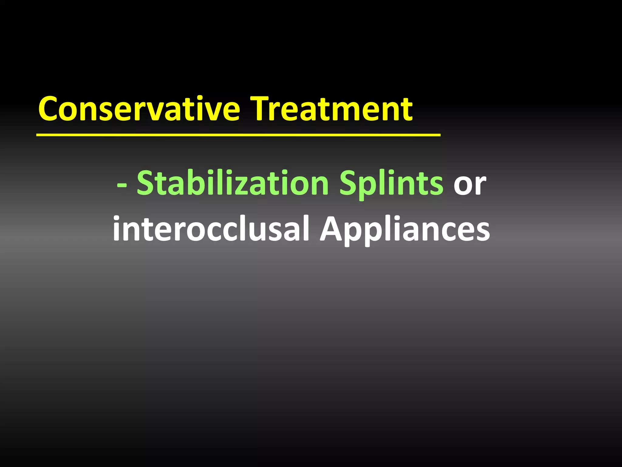 TMD's and occlusal splint therapy | PDF