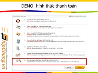 DEMO: hình thức thanh toán
 