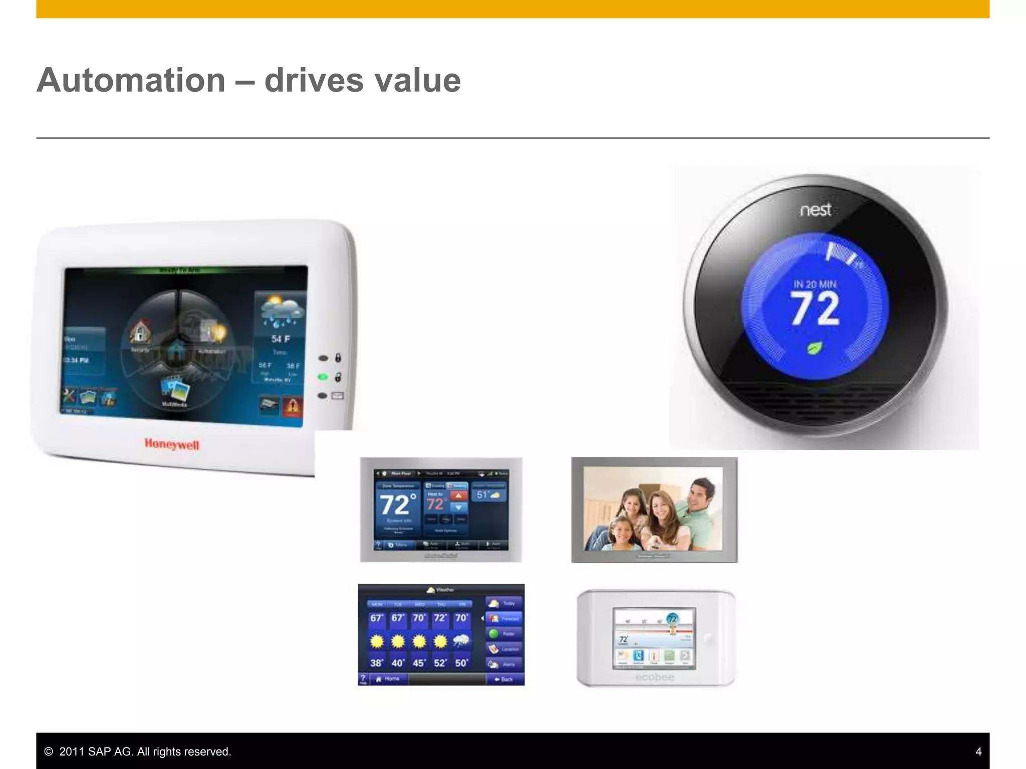 Automation – drives value




© 2011 SAP AG. All rights reserved.   4
 