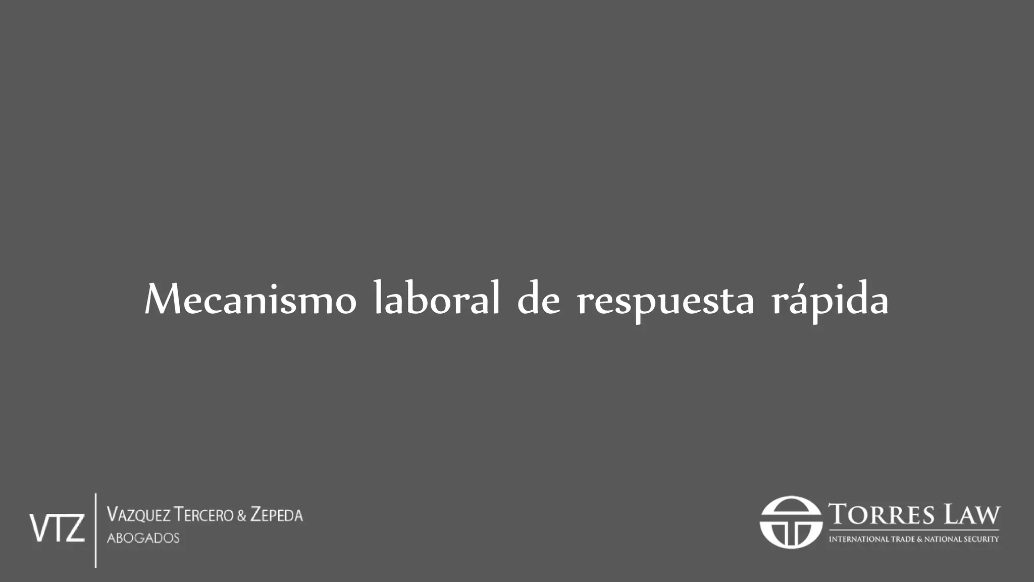 Mecanismo laboral de respuesta rápida
 