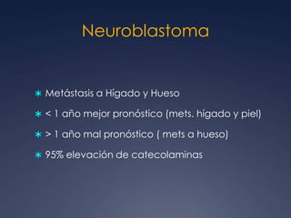SeminomaBordes lobulados Densidad homogéneaAreas de menor densidad (necrosis o hemorragia)Extn al mediastino medio y posteriorCte: refuerza levemente