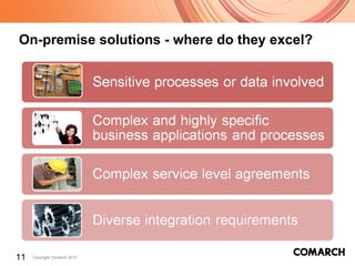 On-premise solutions   - where do they excel? 
