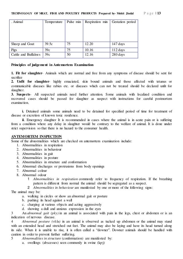 TECHNOLOGY OF MEAT, FISH AND POULTRY PRODUCTS