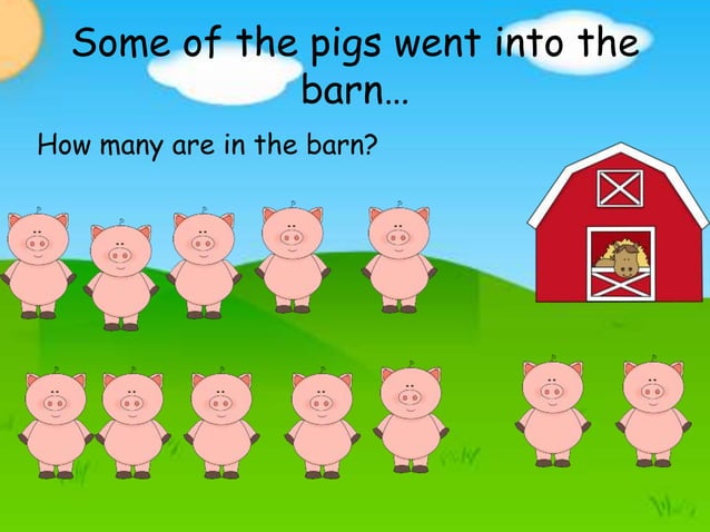 Math lesson pigs hiding | PPTX