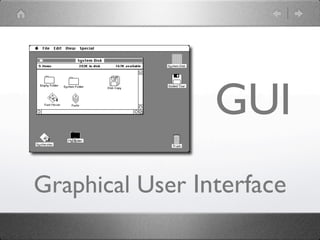 GUI
Graphical User Interface
 
