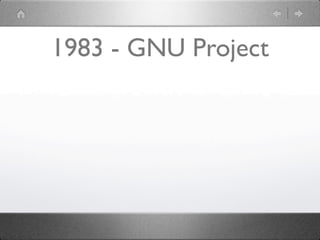 1983 - GNU Project
 