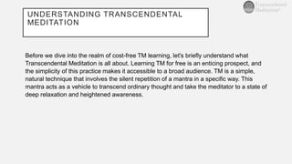 Free Your Mind: The Journey of Learning Transcendental Meditation at ...