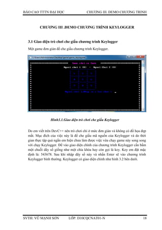 Tìm hiểu keylogger và thiết kế chương trình keylogger | DOCX