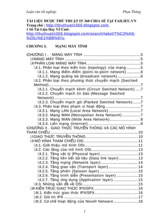 Tìm hiểu về giao thức mạng tcp ip | DOC