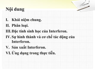 Tìm hiểu về interferon | PPT