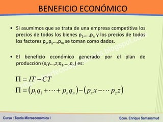 Teoría Microeconómica I