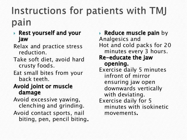 Tmj pain dysfunction syndrome