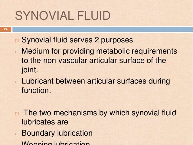 functions of synovial fluid functions of synovial fluid