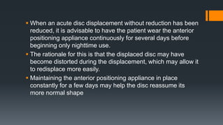 Temporomandibular joint disorders | PPTX