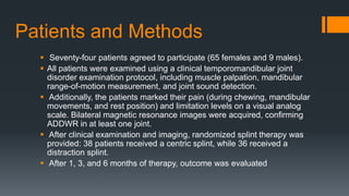 Temporomandibular joint disorders | PPTX