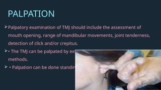 temporomandibular joint anatomy and physiology | PPTX