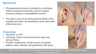 Preauricular Incision Steps TMJ ankylosis and reconstruction.pptx