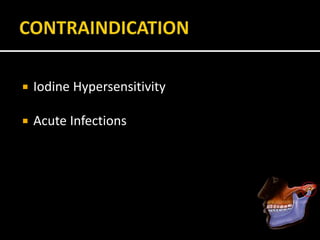  Iodine Hypersensitivity
 Acute Infections
 