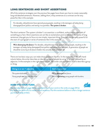 The Student Guide To Writing Better Sentences In The English Classroom ...