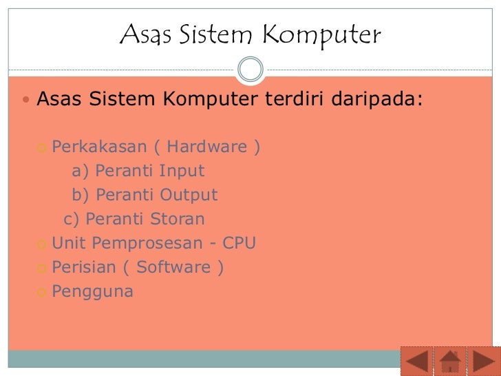 ASAS SISTEM KOMPUTER