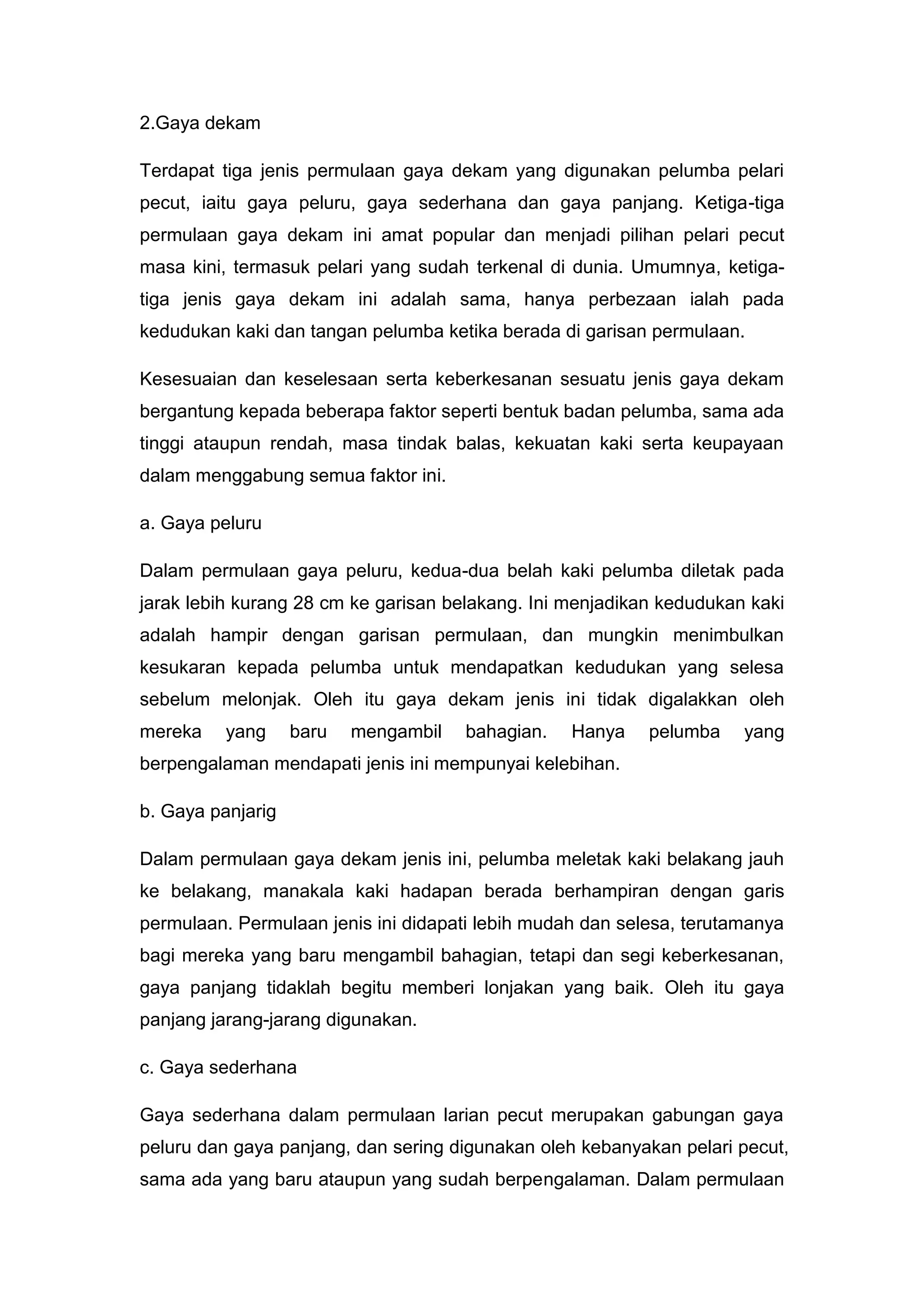 Lari Pecut 100 meter | DOCX