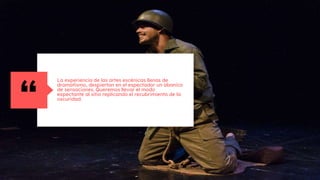 La experiencia de las artes escénicas llenas de
dramatismo, despiertan en el espectador un abanico
de sensaciones. Queremos llevar el modo
expectante al sitio replicando el recubrimiento de la
oscuridad.
“
 