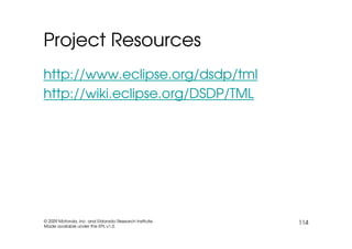 EclipseCon 2009: TmL Tutorial