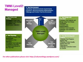 TMMi Practices on Test policy and strategy with examples. | PDF