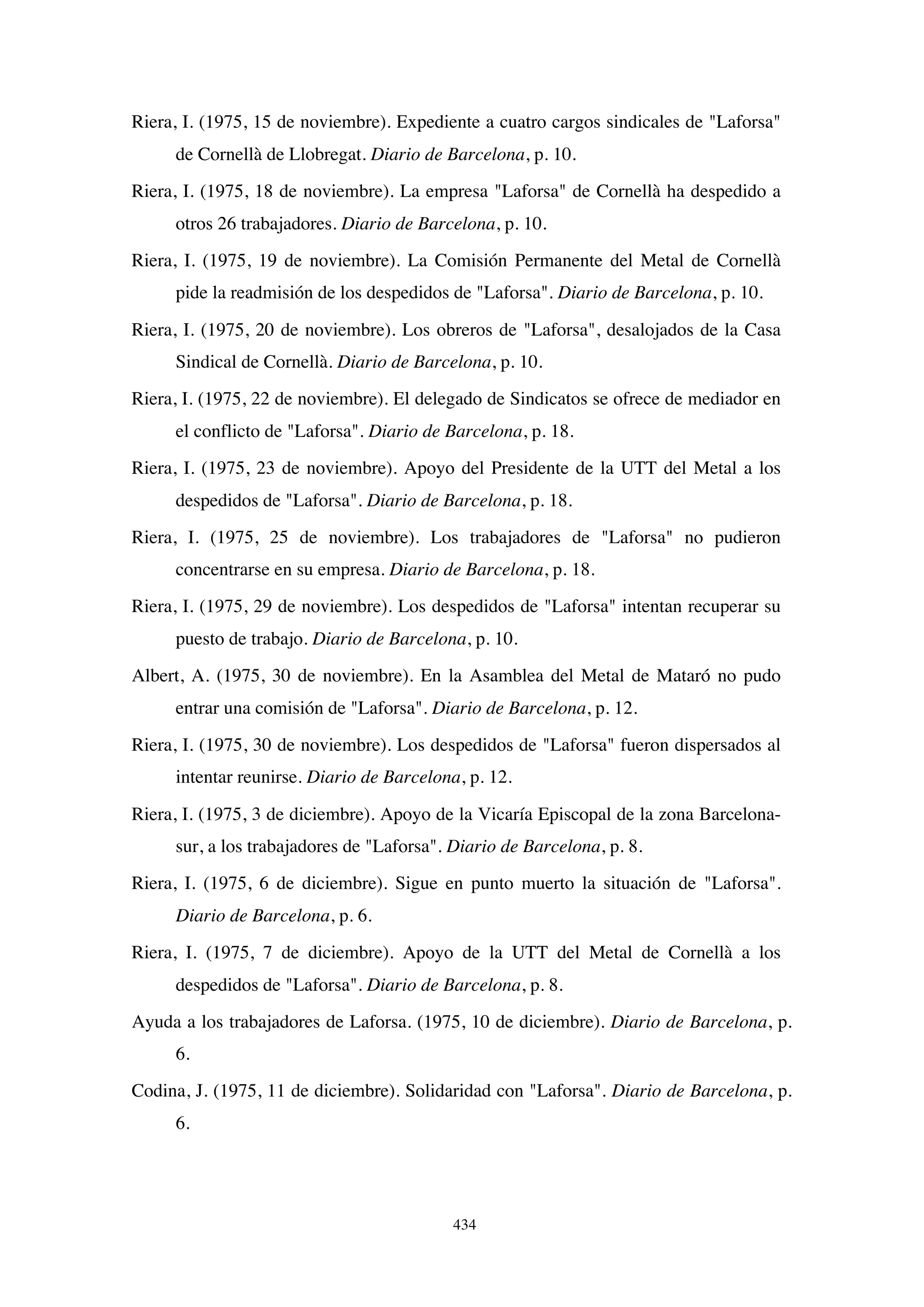 El papel de la prensa en la huelga de Laforsa