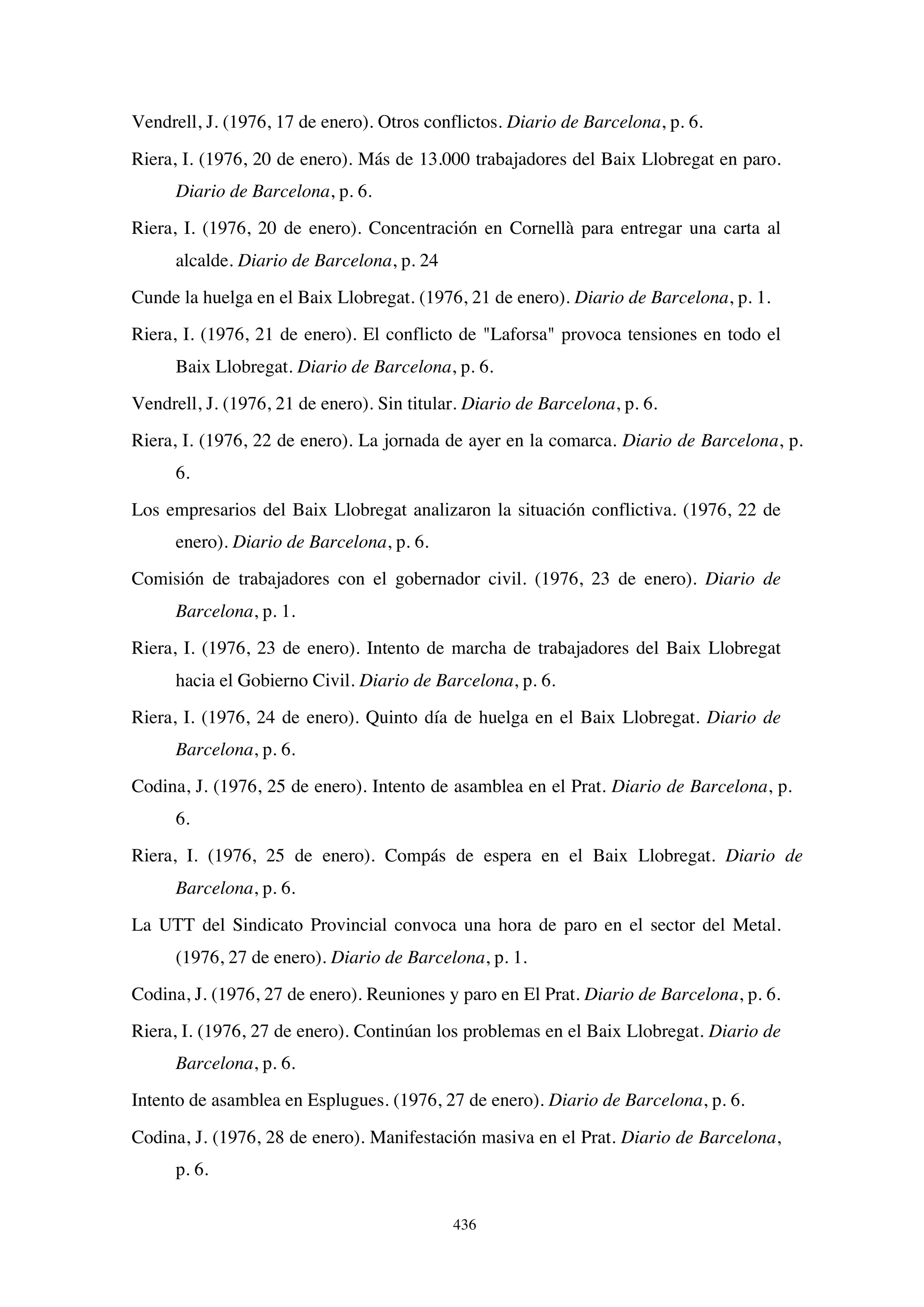 El papel de la prensa en la huelga de Laforsa